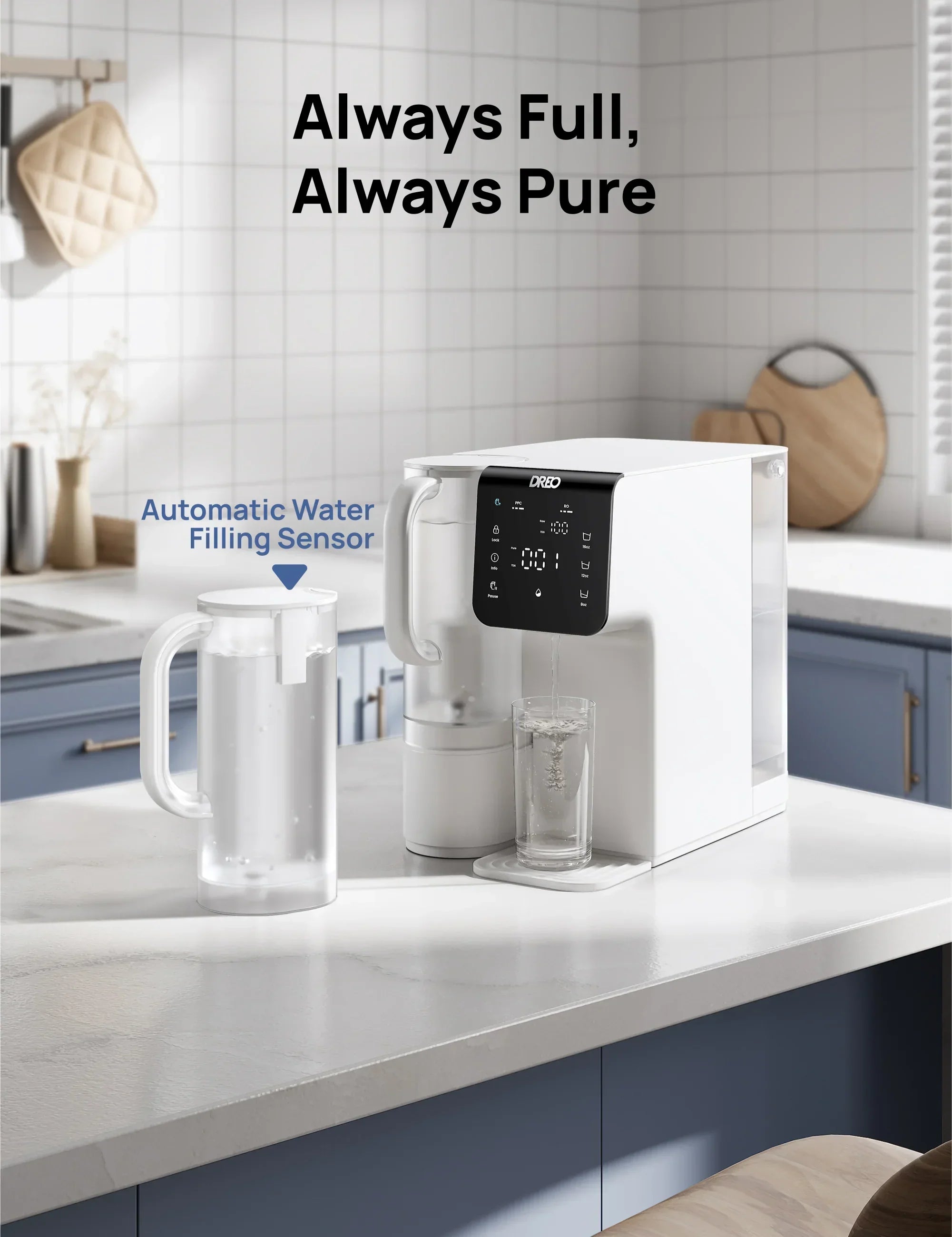 Water Filter Pitcher for Water Filter WF511 - CA - DREO